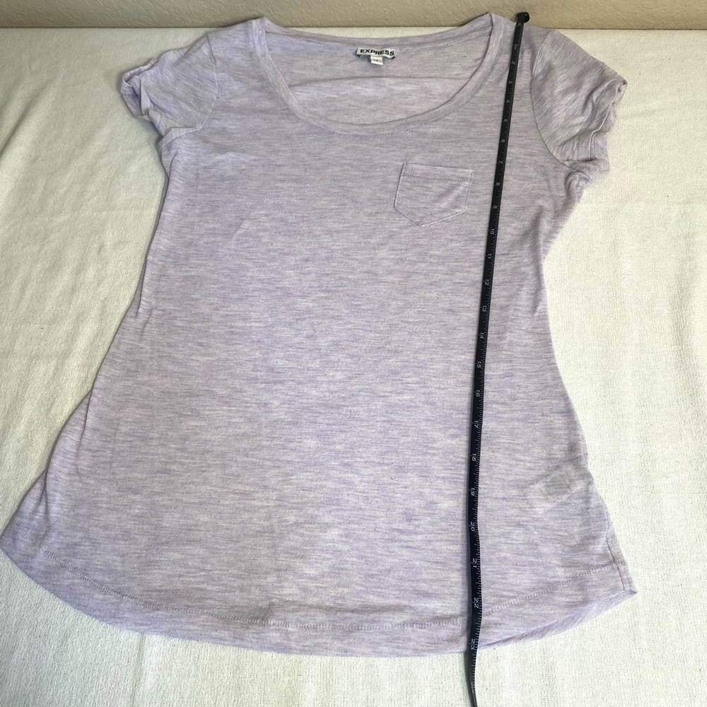 Express lavender tee shirt size S - Picture 6 of 11